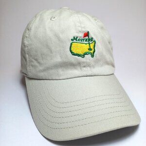 Masters Augusta golf hat baseball cap tan khaki Embroidered American needle